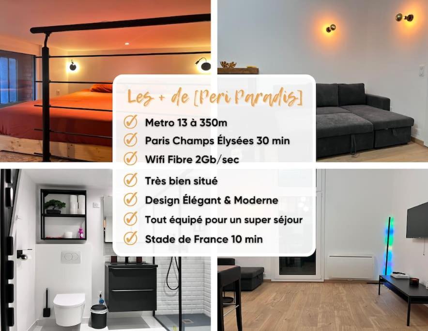Appartement Indep Cosy Avec Jardin Saint-Denis  Luaran gambar